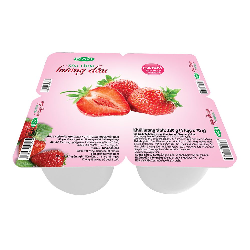 ELOVI YOGURT - STRAWBERRY FLAVOR