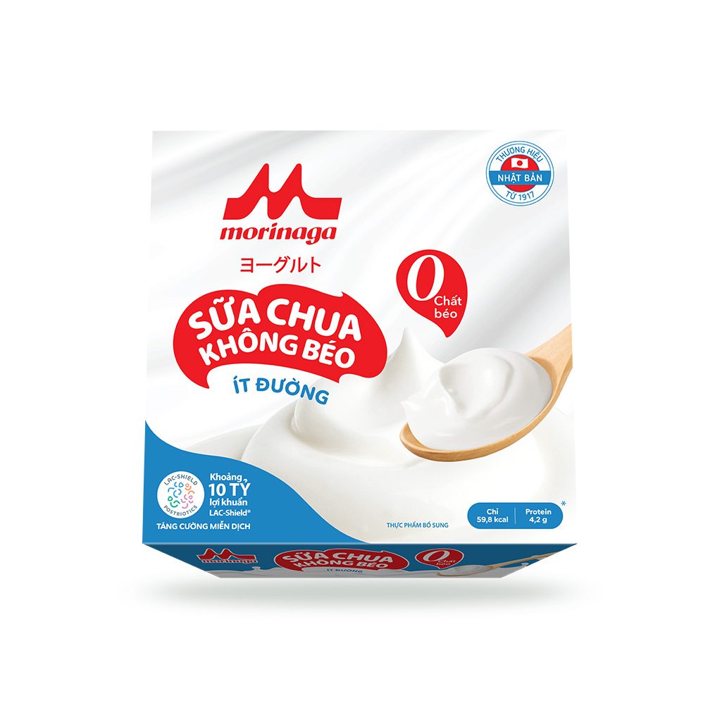 MORINAGA ZERO FAT YOGURT LESS SUGAR