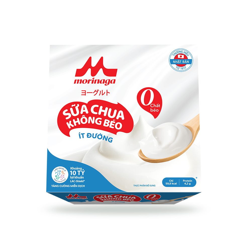 SỮA CHUA KHÔNG BÉO ÍT ĐƯỜNG MORINAGA