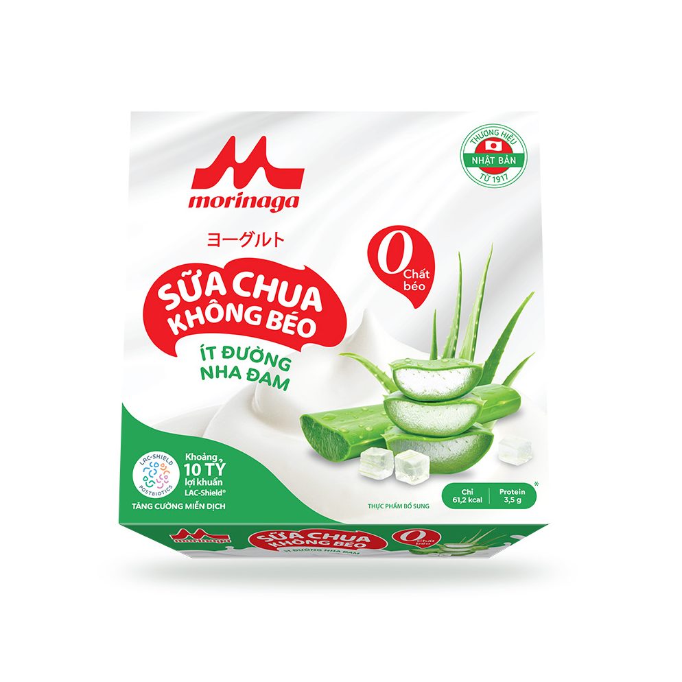 SỮA CHUA KHÔNG BÉO ÍT ĐƯỜNG NHA ĐAM MORINAGA
